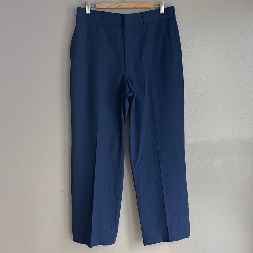 DSCP Military Trousers Mens Poly Wool Uniform Pants Blue US Air Force 35X32
